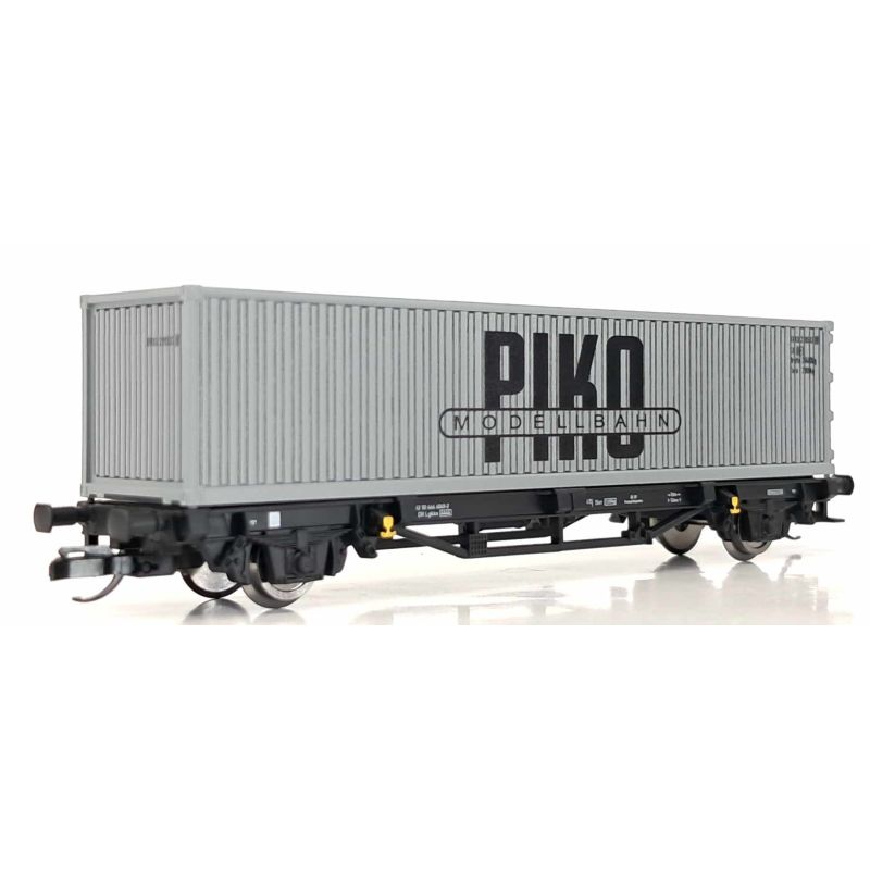 PIKO 47726 Konténerszállító kocsi, Lgkks, VEB PIKO konténerrel, DR IV
