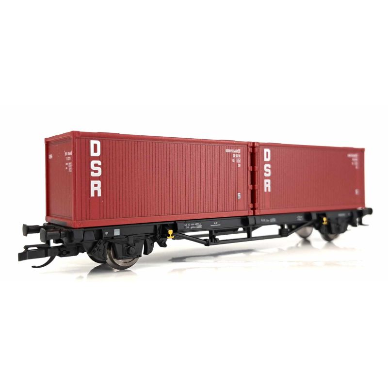 PIKO 47727 Konténerszállító kocsi, Lgkks, DSR, DR IV