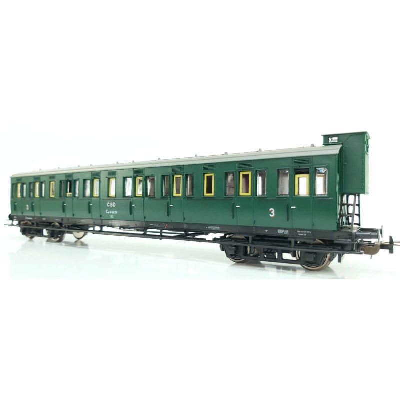 PIKO 53336 Oldalfellépős személykocsi fékházzal, 3.o., Ca4, Trofejni, CSD III