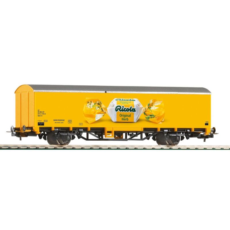 Piko 58746 Zárt teherkocsi (hűtőkocsi) Ibpss, 'Ricola', SBB VI