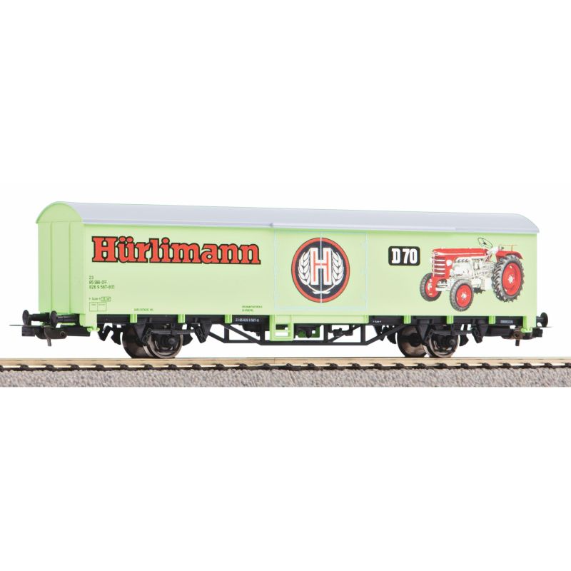 PIKO 58799 Zárt teherkocsi hűtőkocsi, Hürlimann Traktoren, SBB VI