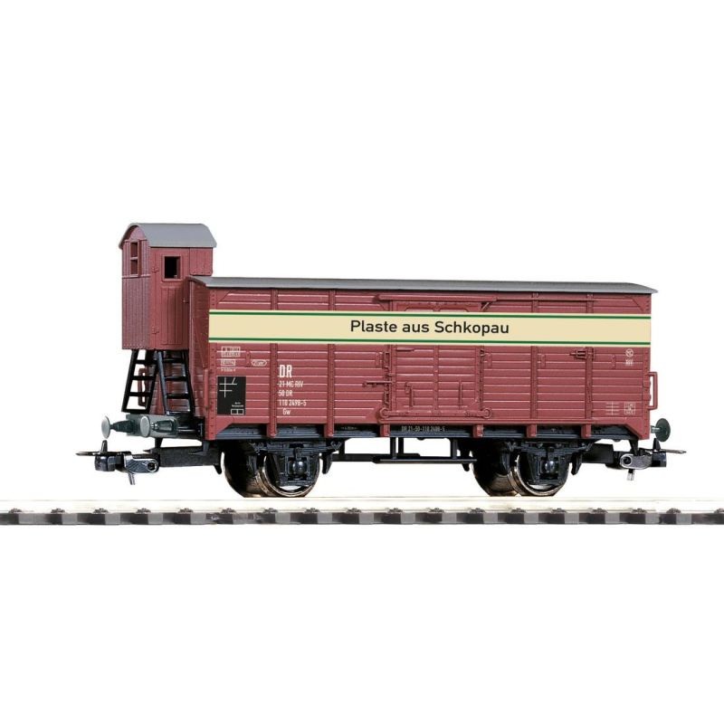 Piko 58908 zárt teherkocsi G02 fékházzal Plaste aus Schkopau DR IV