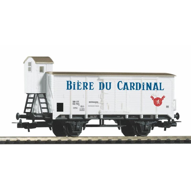 PIKO 58929 Sörszállító zárt teherkocsi fékházzal G02, Cardinal Bier, SBB III