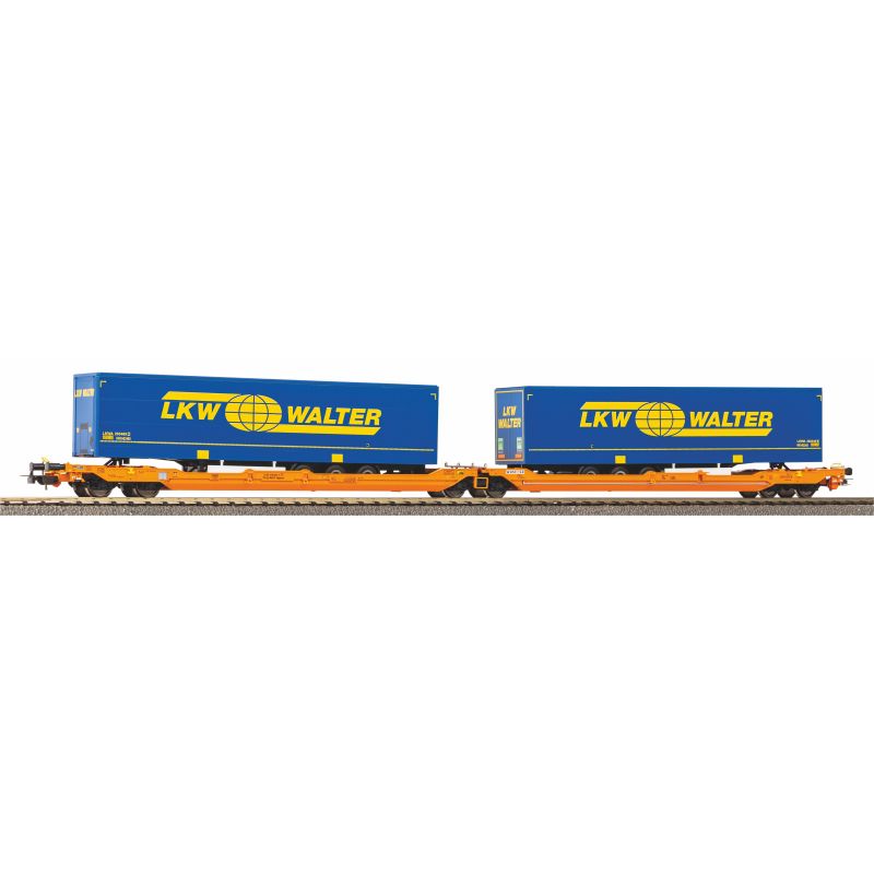 PIKO 58979 Zsebeskocsi, T3000e Sdggmrss738, Walter félpótkocsikkal, Wascosa VI, 2. pályaszám