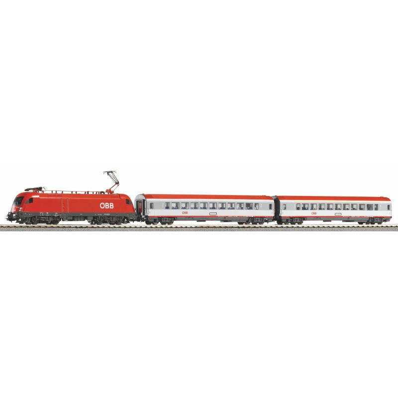 PIKO 59104 Digitális kezdőkészlet, SmartControl WLAN, Taurus gyorsvonati kocsikkal, ÖBB V
