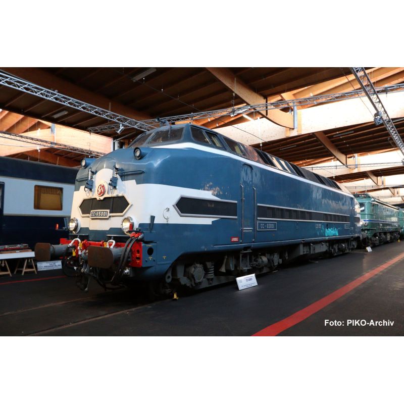 PIKO 97540 dízel mozdony CC 65000 SNCF + DSS PluX22