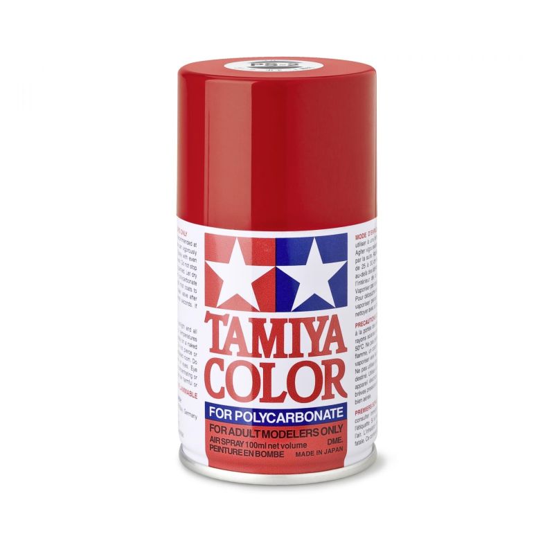 Tamiya Polycarbonát Spray piros