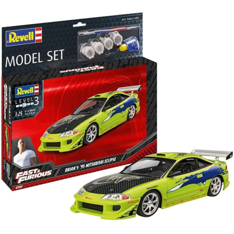 Revell 67691 Halálos Iramban Brian 1995 Mitsubishi Eclipse makett szett