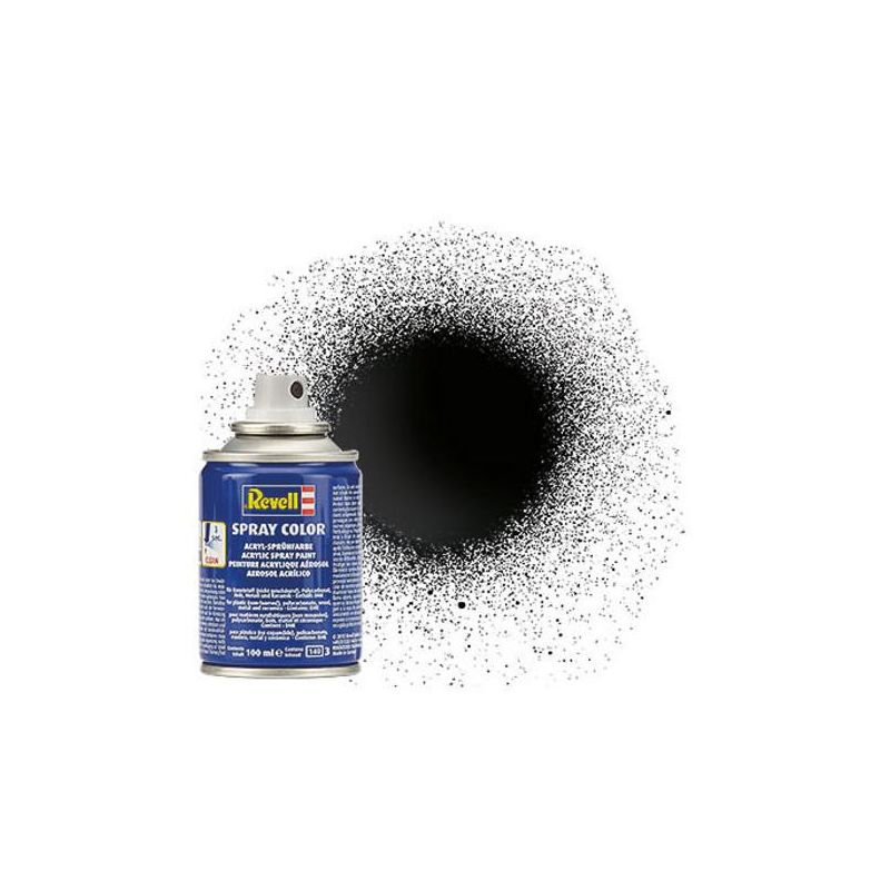 Revell 34107 spray fekete fényes makett festék