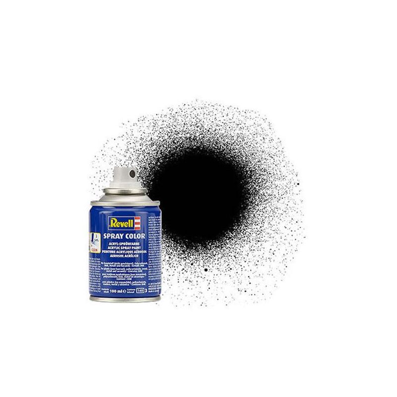 Revell 34302 spray fekete selyem makett festék