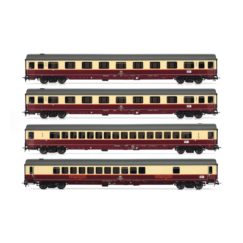 RIVAROSSI HR4347 Személykocsi készlet, Rheingold 1983, TEE-festés, DB IV, 2. készlet