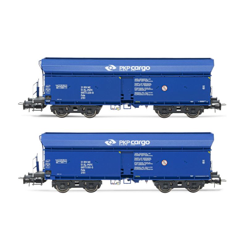 Rivarossi HR6522 Önürítős kocsi készlet, Fals, PKP Cargo VI
