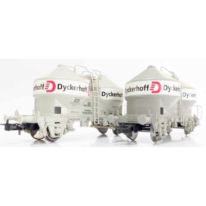 Rivarossi HR6591 Silókocsi készlet, Ucs, Dyckerhoff, DB IV
