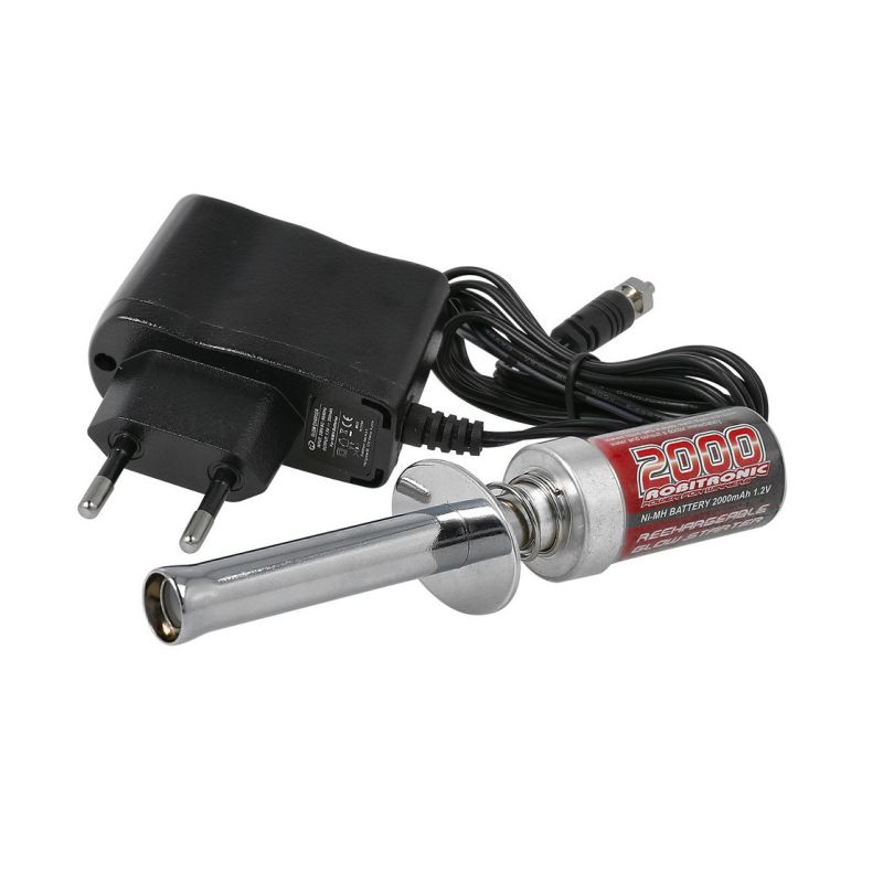 Robitronic izzító 2000mAh fali töltővel