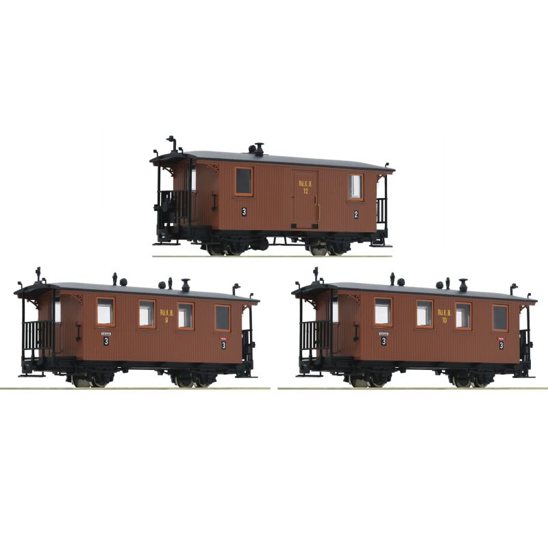Roco 34043 Személykocsi szett, keskenynyomközű, RüKB I
