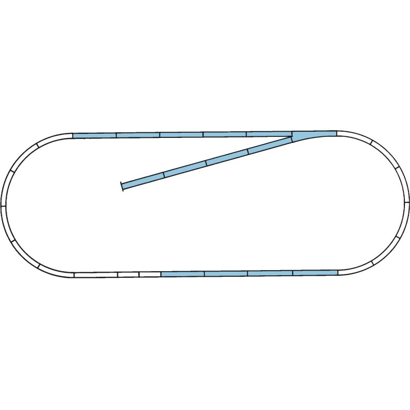 Roco 42010 B sínkészlet RocoLine gumiágyazatos sínhez