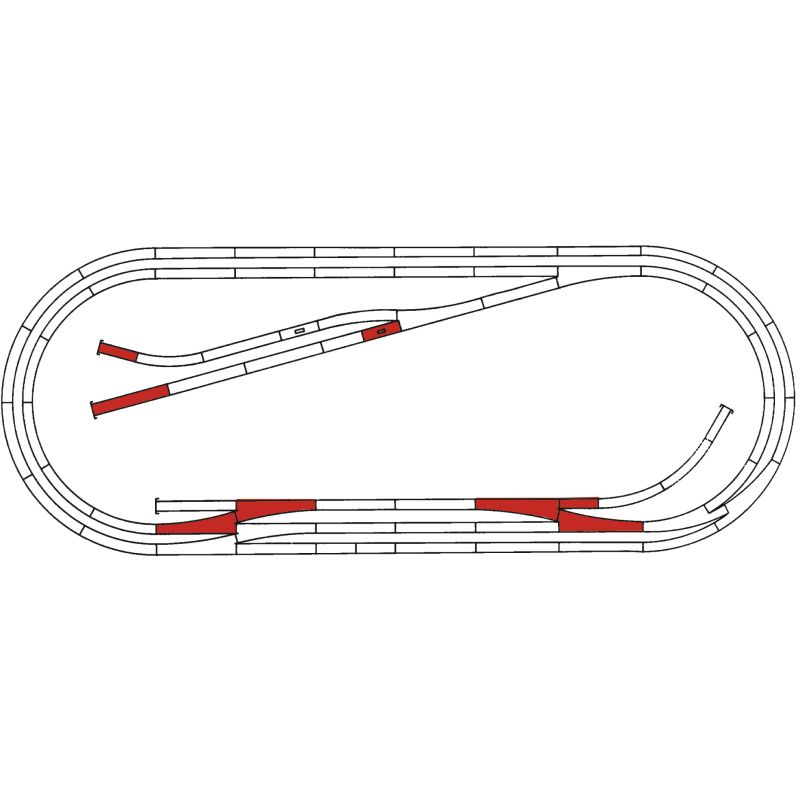 Roco 42013 E sínkészlet RocoLine gumiágyazatos sínhez