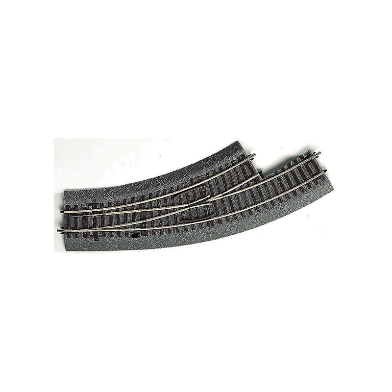 Roco 42558 RocoLine gumiágyazatos kézi íves váltó, BWl 2/3, balos, nem polarizált