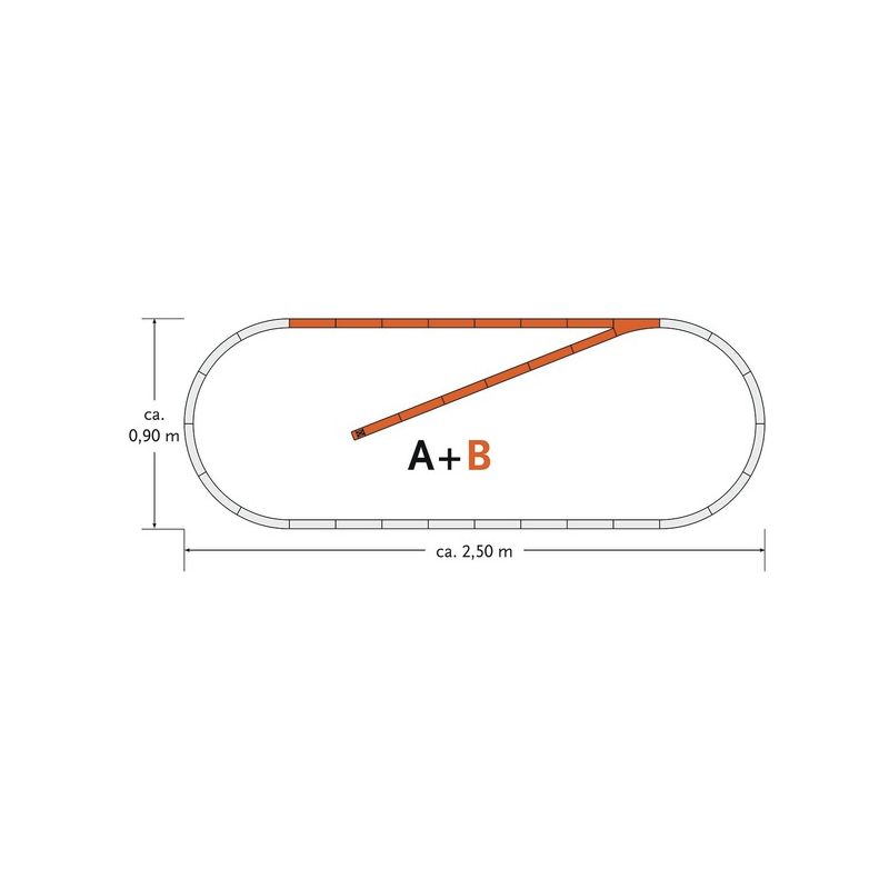Roco 61101 GeoLine sínkészlet B