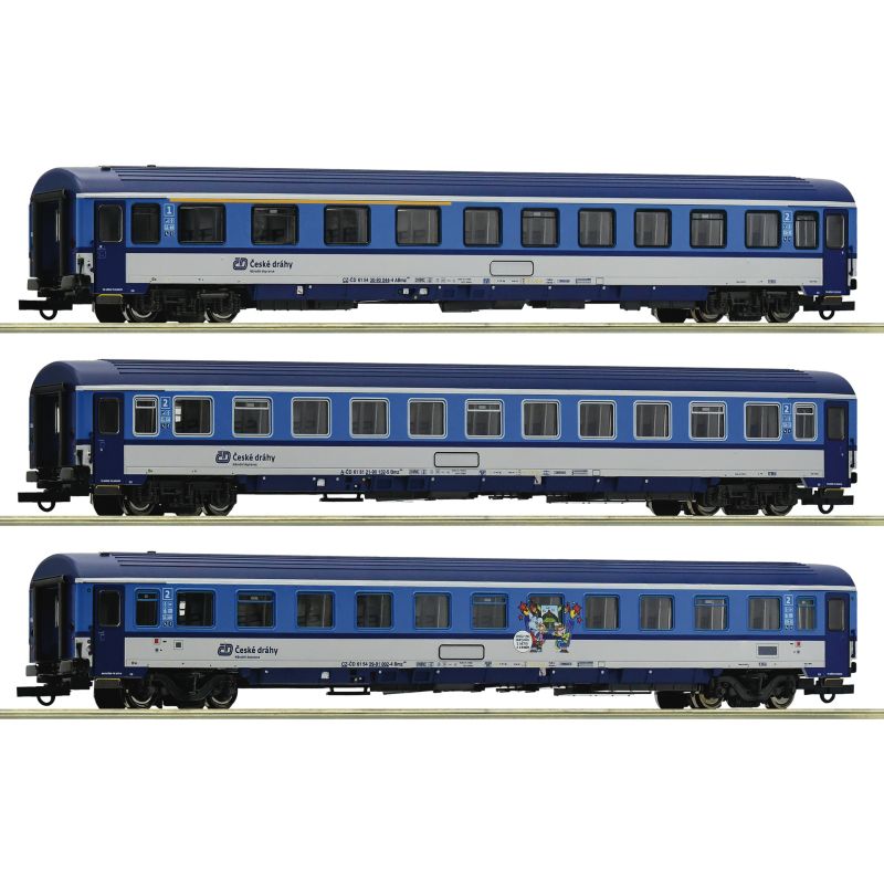 Roco 6200002 Személykocsi készlet, Eurofima, Najbrt-festés, CD VI