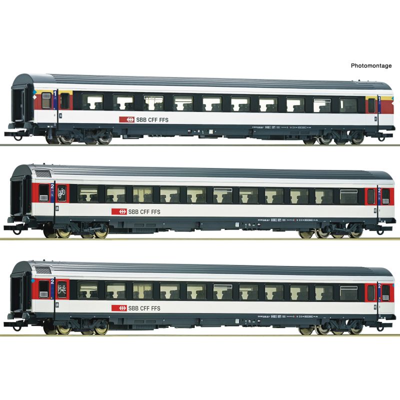 Roco 6200023 Személykocsi készlet, Bözberg Interregio, SBB V-VI, 2. készlet