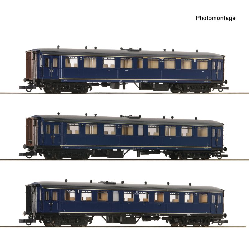 Roco 6200054 3er Set Beiwag. Blokkendoos NS