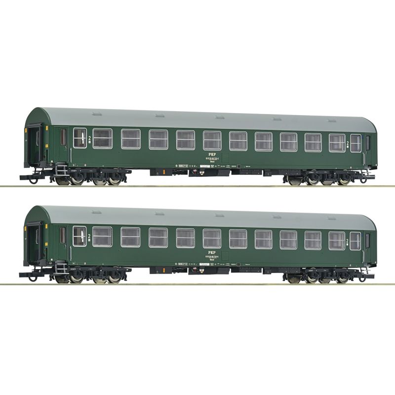 Roco 6200102 Személykocsi készlet, Y/B70, 2.o., Bxwdz, PKP IV