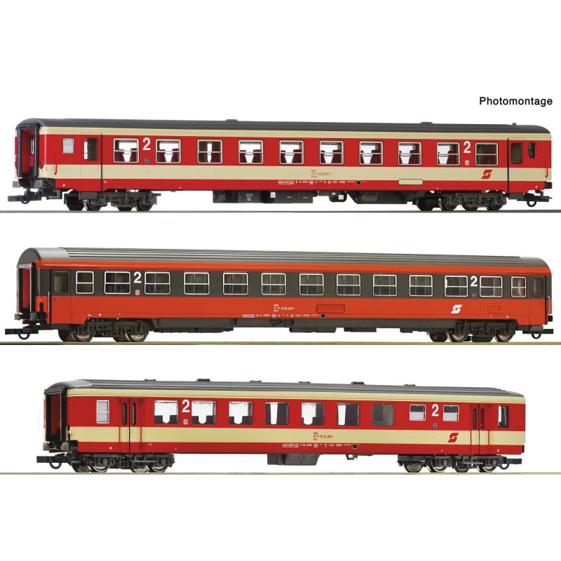 Roco 6200128 Személykocsi készlet, D 704, ÖBB V, 2. készlet