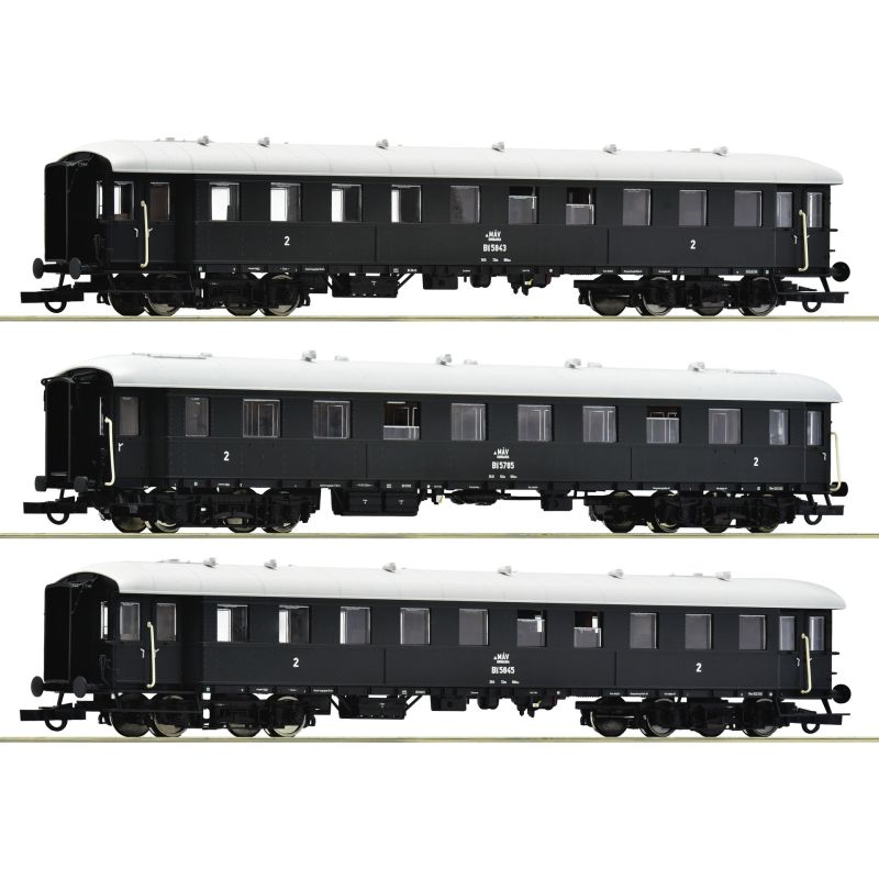 ROCO 6200132 Személykocsi készlet, 2.o., Bau, MÁV III