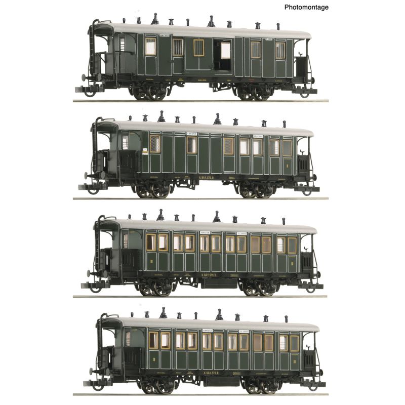 Roco 6200197 Személykocsi készlet, Lokalbahnzug, K.Bay.Sts.B I