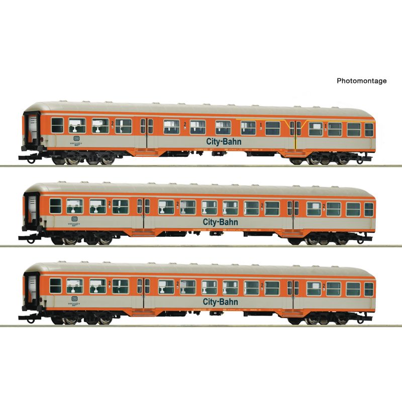 Roco 6200247 3er Set Silberlinge Citybahn DB