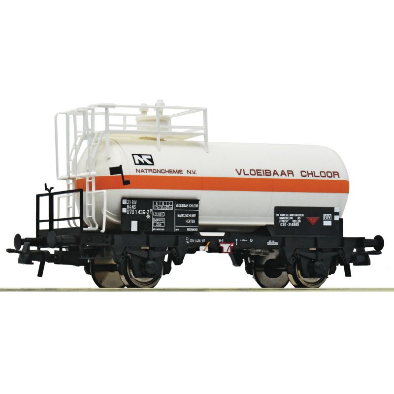 Roco 6600094 Tartálykocsi fékhíddal, Uh, Natronchemie, NS IV