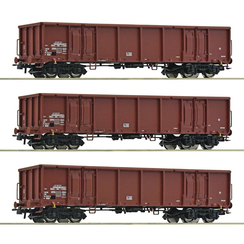 Roco 6600103 Nyitott teherkocsi készlet, Eas, DR IV