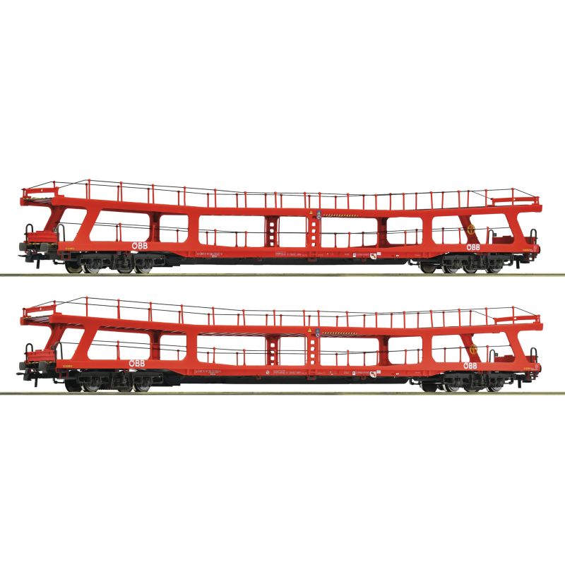 Roco 6600105 Autószálító kocsi készlet, DDm, ÖBB VI