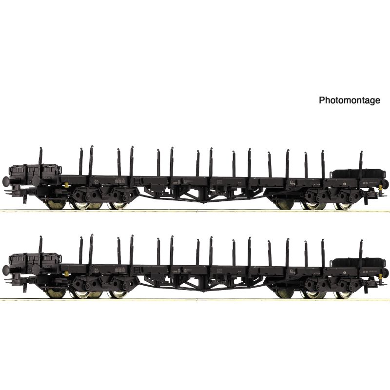 Roco 6600142 2er Set Rungenwagen Rs DB