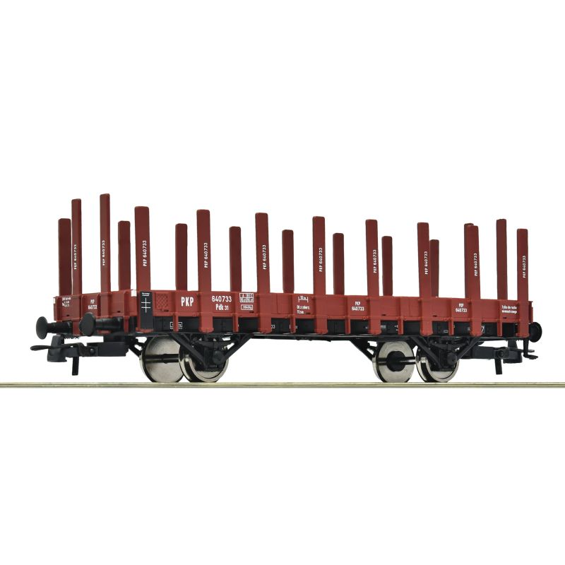 Roco 6600148 Pőrekocsi rakoncákkal, Pdk31, PKP III