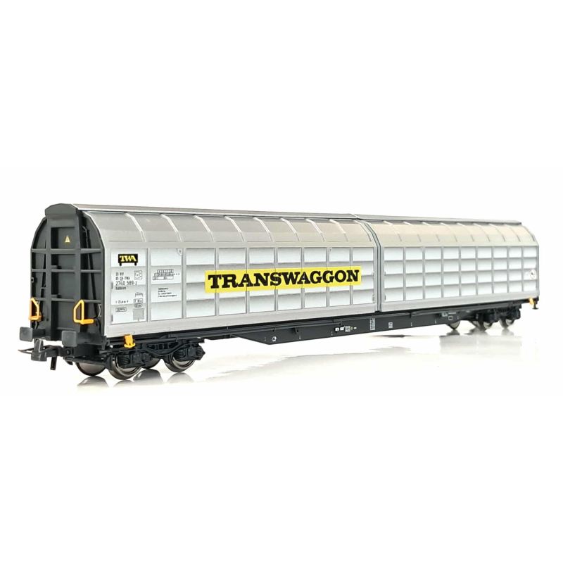 Roco 6600166 Eltolható oldalfalú kocsi, Habbiins, Transwaggon VI