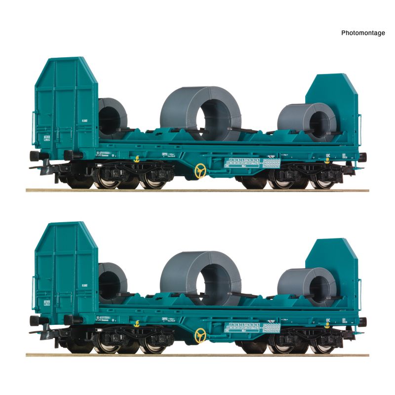 Roco 6600181 2er Set Coil-Transportwagen FS
