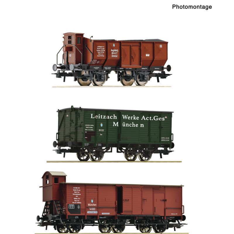 Roco 6600223 Teherkocsi készlet, K.Bay.Sts.B. I