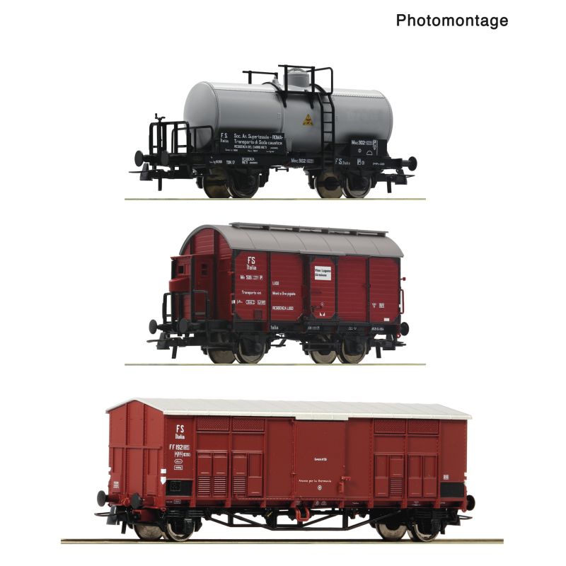 Roco 6600229 Mellékvonali teherkocsi készlet, FS III