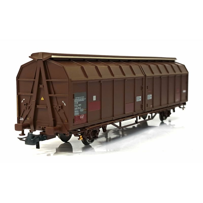 Roco 6600255 Eltolható oldalfalú kocsi, Hbbins, PKP Cargo V-VI