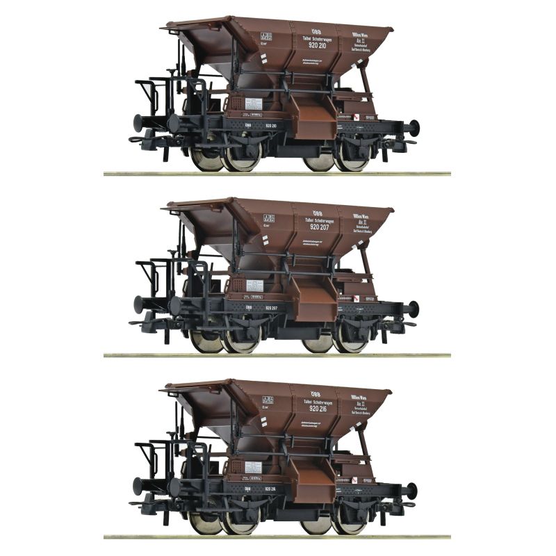 Roco 6600283 3er Set Talbot Schotterwagen ÖBB