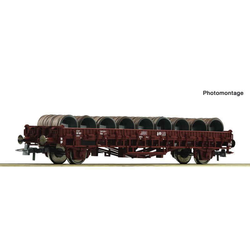 Roco 6600300 Flachwagen SNCF + Drahtrollen