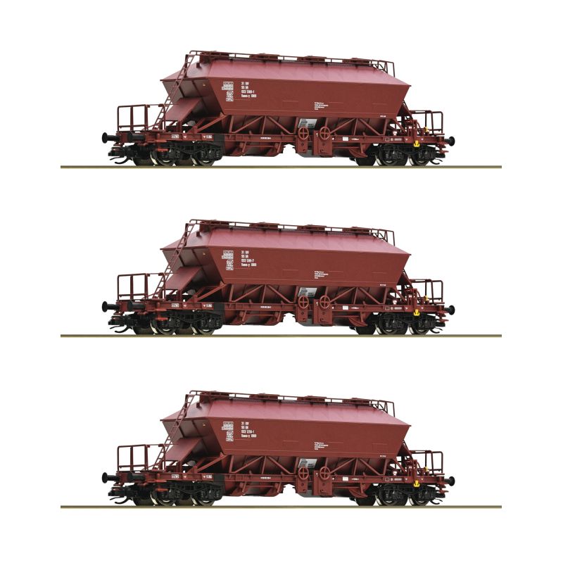 Roco 6680018 Káliumszállító kocsi készlet, Uaoos-y, DR IV