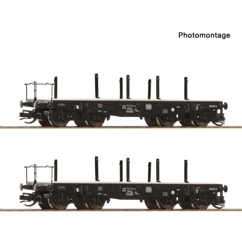 Roco 6680028 Nehézeherszállító kocsi készlet, Rlmmp, DB IV