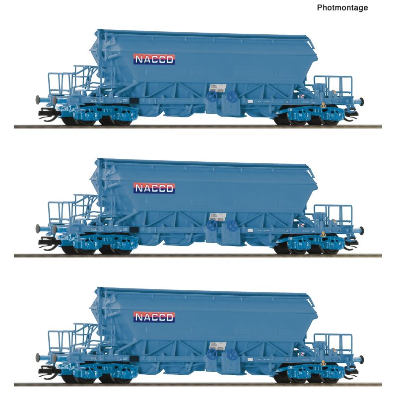 Roco 6680031 Önürítős kocsi készlet, Taoos, NACCO VI