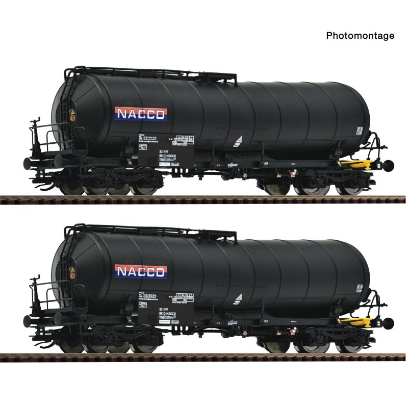 Roco 6680035 Hajlított tartályos kocsi készlet, Zaes, NACCO V-VI