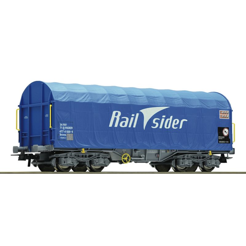Roco 67316 Ponyvás kocsi Shimmns Rail Sider VI