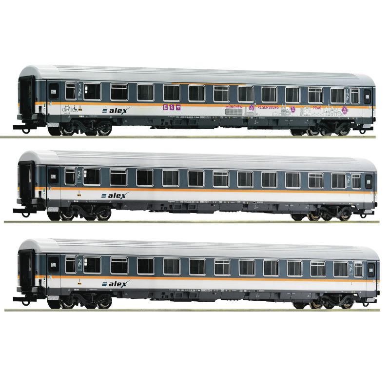 Roco 74018 Személykocsi készlet, Eurofima, ABbmdz/Bmz, ALEX VI