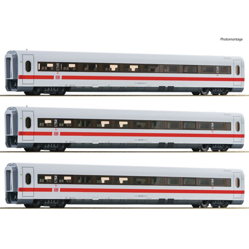 Roco 74031 Kiegészítő kocsi készlet, betétkocsi, ICE1 motorvonathoz, DB AG VI, 4. készlet